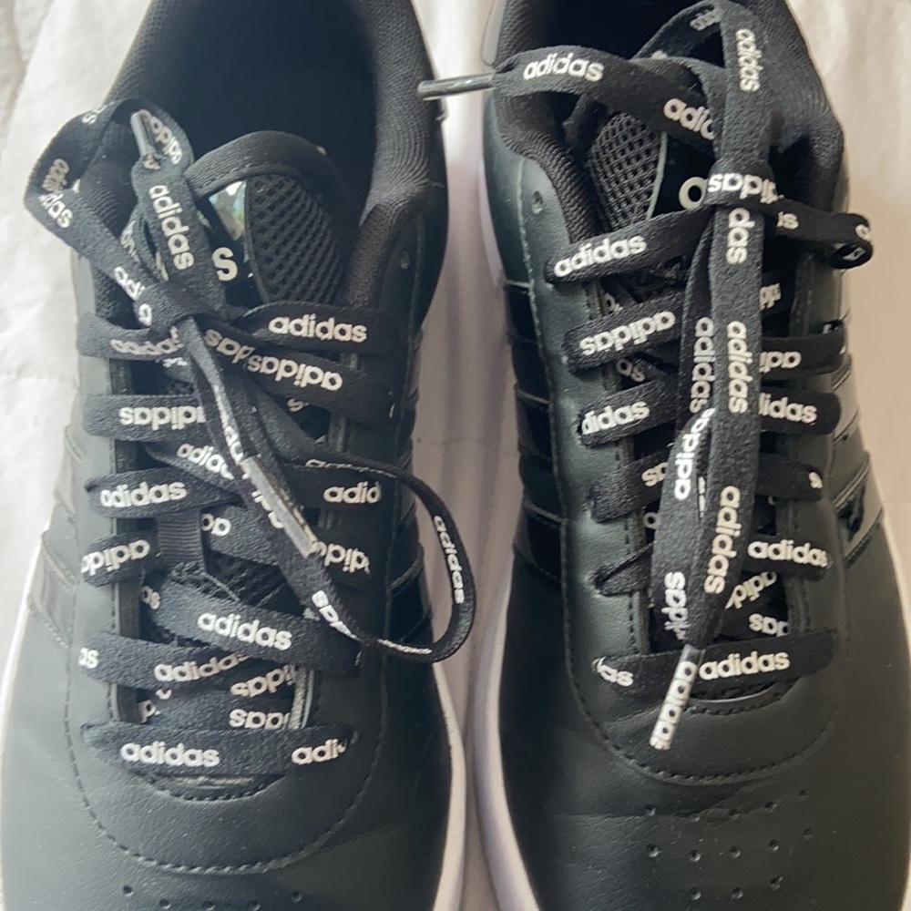 adidas Court Bold FY9993, Womens, Core Black/Core Black/Cloud White size 9.5 - Picture 7 of 14